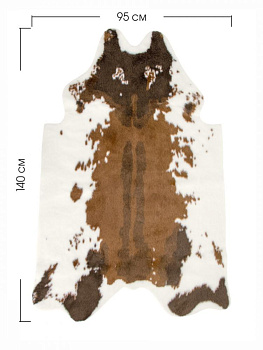 Коврик Коровка LUCKY длинный ворс 95x140 верх акрил-80% полиэстер-20% обратная сторона-100%полиэстер,M000099 000000000001200618