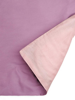 Пододеяльник 145x210см DE'NASTIA 2сторонний розовый/сиреневый 100%хб сатин C010819 000000000001204345