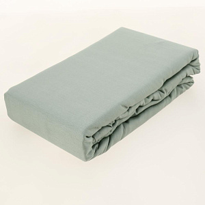 Проcтыня 210x240см DE'NASTIA зеленый 100%хб сатин C010842 000000000001204368