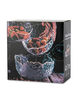 Набор салатников 3шт 11х5см/13,4х6см/16,7х7,5см стекло 000000000001228272