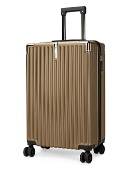 Чемодан на колесах S (36х22х55см) грани золото PC 000000000001226576