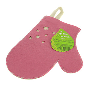 Рукавица Звёзды Банные штучки, розовый, войлок 000000000001135653