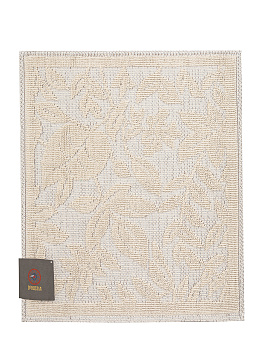 Коврик универсальный 50x60см DE'NASTIA цветы/листья молочный хлопок 100% 000000000001219485