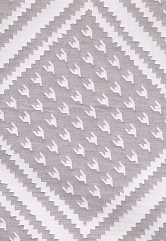 Покрывало 260x240см DE'NASTIA Ромб2 3слоя серое жаккард 55%хлопок 45%полиэстер 000000000001212607