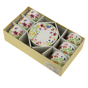 Набор чайный 12 предметов (чашка 300мл-6шт/блюдце-6шт) M25303 000000000001192125