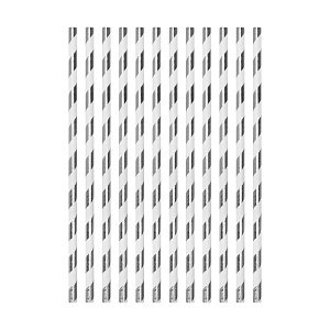 Набор трубочек 12шт серебро 000000000001222117