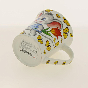 Кружка 310мл, NEW BONE CHINA,упаковка-гофрокороб,РЕЦЕПТ СЧАСТЬЯ,170-08014 000000000001192688