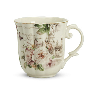 Кружка 320мл Пион подарочная упаковка фарфор 000000000001224411