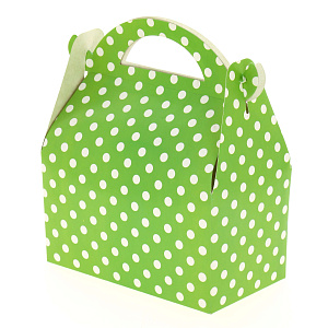 Коробка большая 20х25см 6шт зеленый горошек R010051 000000000001174071