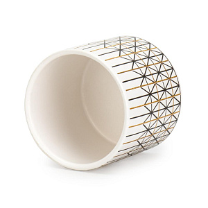 Кашпо 10х9см 0,45л Геометрия II керамика 000000000001225875