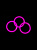 Светящийся браслет для карнавалов и праздников Розовый одинарный с химическим источником света 3шт 7x7x0,5см 81531 000000000001201851
