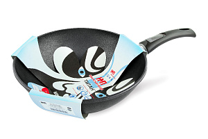 Сковорода-Вок 30см НЕВА МЕТАЛЛ ПОСУДА Титан съемная ручка литой алюминий 000000000001132649