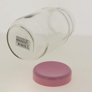 Банка для хранения 1000 мл розовая крышка 125-13101 000000000001182814