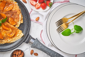 Сковорода блинная 24см НЕВА МЕТАЛЛ ПОСУДА Природные минералы Байкал алюминий 000000000001213094