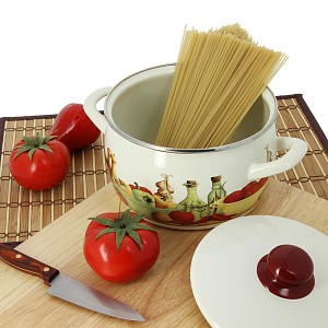 Кастрюля 3л Вилладжо металлическая крышка 000000000001067045