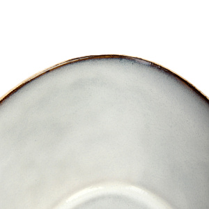 Салатник овальный 15х13,5х8,5см серый глазурованная керамика 000000000001213875