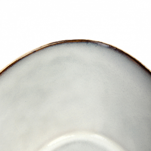 Салатник овальный 15х13,5х8,5см серый глазурованная керамика 000000000001213875