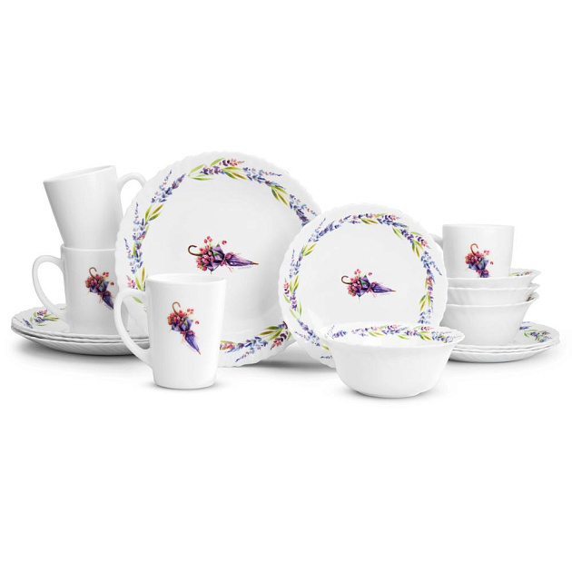 Набор столовой посуды 16 предметов FARFORELLE Прованс стеклокерамика 000000000001218727