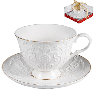 Пара чайная 220мл/блюдце BALSFORD Грация Аматея подарочная упаковка фарфор 000000000001193990