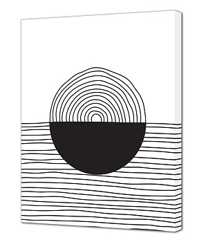 Картина на холсте (канвас) 40х50см Инь Янь 000000000001214936