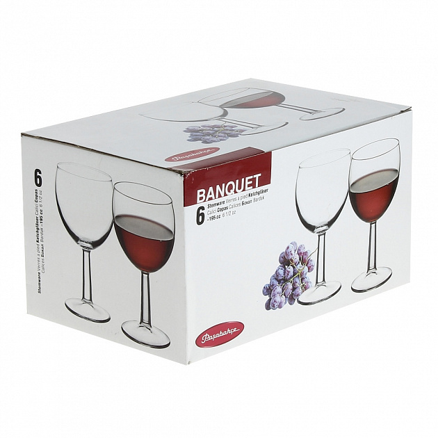 Набор фужеров для красного вина Banket Pasabahce, 195мл, 6 шт. 000000000001006073