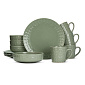 Набор столовой посуды 12 предметов (обеденная 27см-4шт/салатник 18см-4шт/кружка 400мл-4шт) керамика DPC1238
