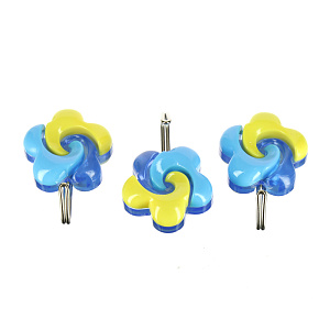 Набор крючков Цветочки Мультидом, пластик, сталь 000000000001126886