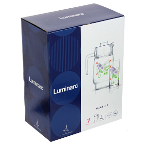 Набор стаканов с кувшином ROSE POMPON, 7 предметов 000000000001176502