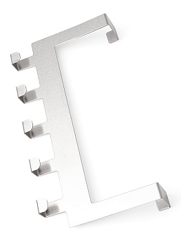 Вешалка дверная 30x15,5см DE'NASTIA серый нержавеющая сталь 000000000001205149