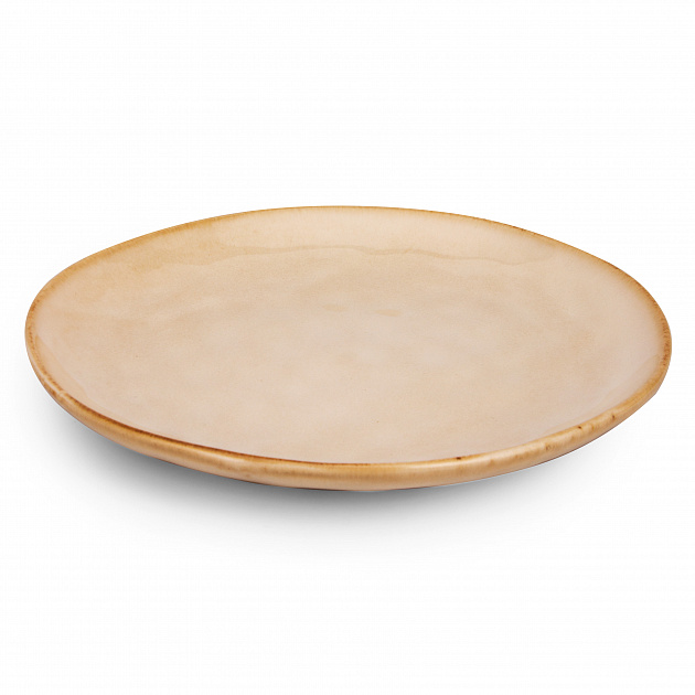 Тарелка десертная 20см бежевый глазурованная керамика 000000000001217532