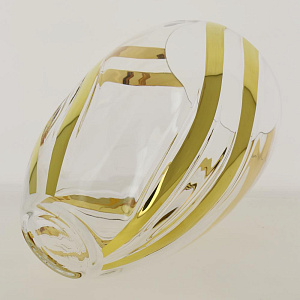 Ваза Золотая спираль Bohemia 000000000001104837