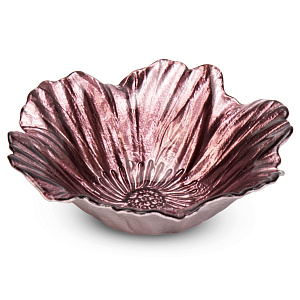 Ваза-конфетница 13,5см GLASSCOM Цветок Purple стекло 000000000001219178