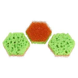 Набор губок для мытья посуды Тефлончик Хозяюшка Мила, 3 шт. 000000000001051122