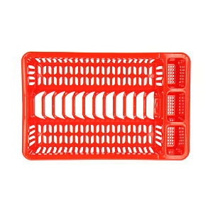 Сушилка для посуды Idea, красный 000000000001129718