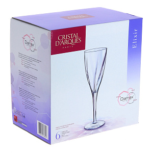 Набор фужеров Elixir Cristal D'arques, 170мл, 6 шт. 000000000001087327