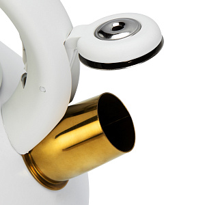 Чайник со свистком 2,8л SWEET HOME белый нержавеющая сталь 000000000001222545