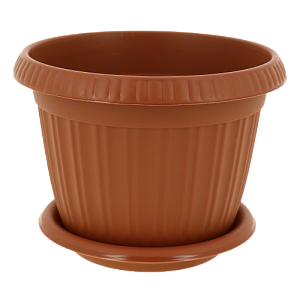 Горшок для цветов Таити D 180 mm с подставкой №3 терракотовый 1,9л ING41018FТР 000000000001194536