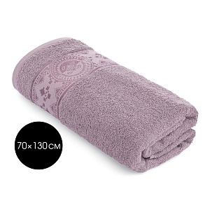 Полотенце 70х130см DE'NASTIA ТАЛИСМАН 1 фиолетовый хлопок-100% 000000000001215354