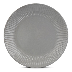 Набор столовой посуды 16 предметов LUCKY полосы серый керамика 000000000001221939