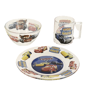 ТАЧКИ 3 Набор для завтрака 3 предмета ОСЗ  new стекло 000000000001205460