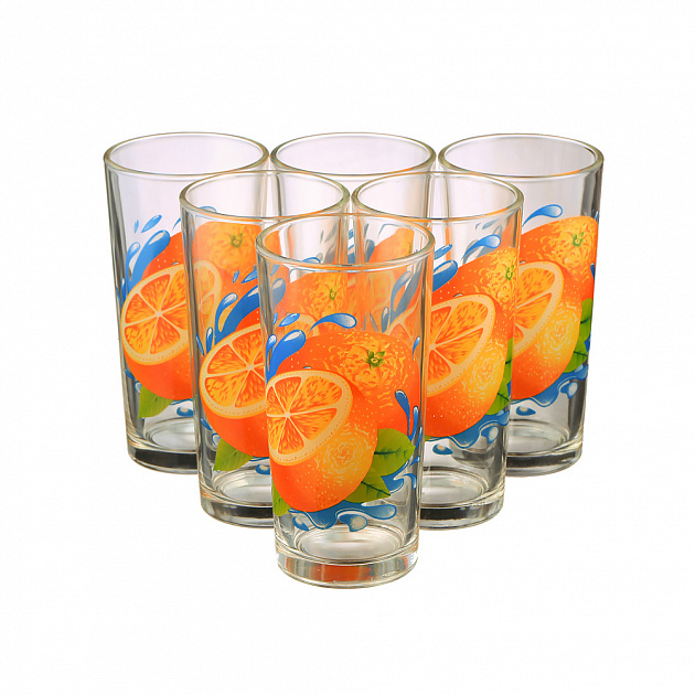 Набор стаканов Ода Апельсин ОС3, 230мл, 6 шт. 000000000001120015