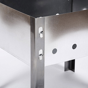 Мангал 300х250х140мм толщина 0,5мм без шампуров в коробке сталь 000000000001211095