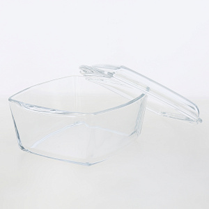 Форма 21х17см/1,5л PARDIS с крышкой иранское стекло 000000000001215160