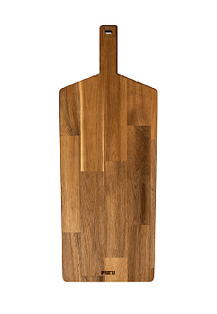 Доска универсальная 72x28x2см DE'NASTIA прямоугольная большая с ручкой светло-коричневый дерево акация 000000000001216971
