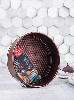 Форма для выпечки 20см 0,4мм SWEET HOME разъемная антипригарная chocolate сталь 000000000001190697