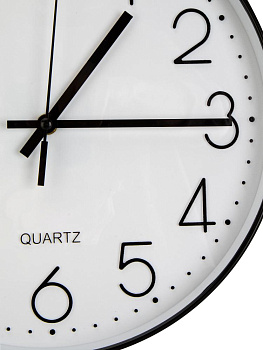 Часы настенные 30см FORA круглые пластик/стекло 000000000001229273