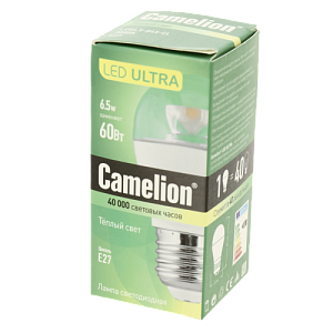 Лампа LED6.5G45-CL-830-E27 Camelion 000000000001125864