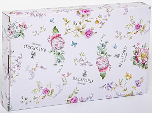 Блюдо овальное 30,5см BALSFORD МЭРИДИТ металлическая стойка подарочная упаковка фарфор 000000000001206179