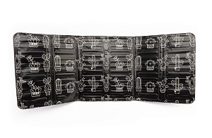 Экран защитный от брызг 32,5х84см ПОСУДА ЦЕНТР черный алюминиевая фольга 000000000001215495