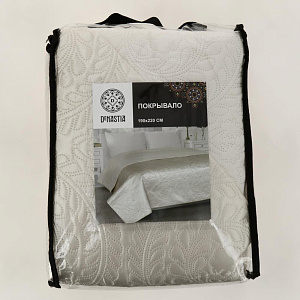 Покрывало DeN Палермо 190х220 атл/мат молочный круги U000214 000000000001203042